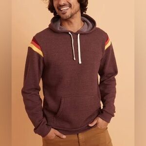 Marine Layer maroon fleece-lined pullover hoodie (Men’s Large)